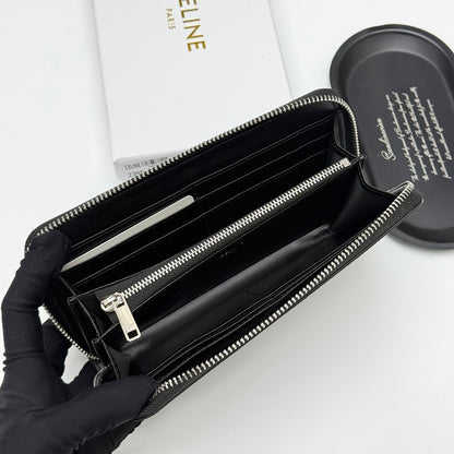 【セリーヌ】新作★ラージ ジップウォレット / グレインドカーフスキン3色