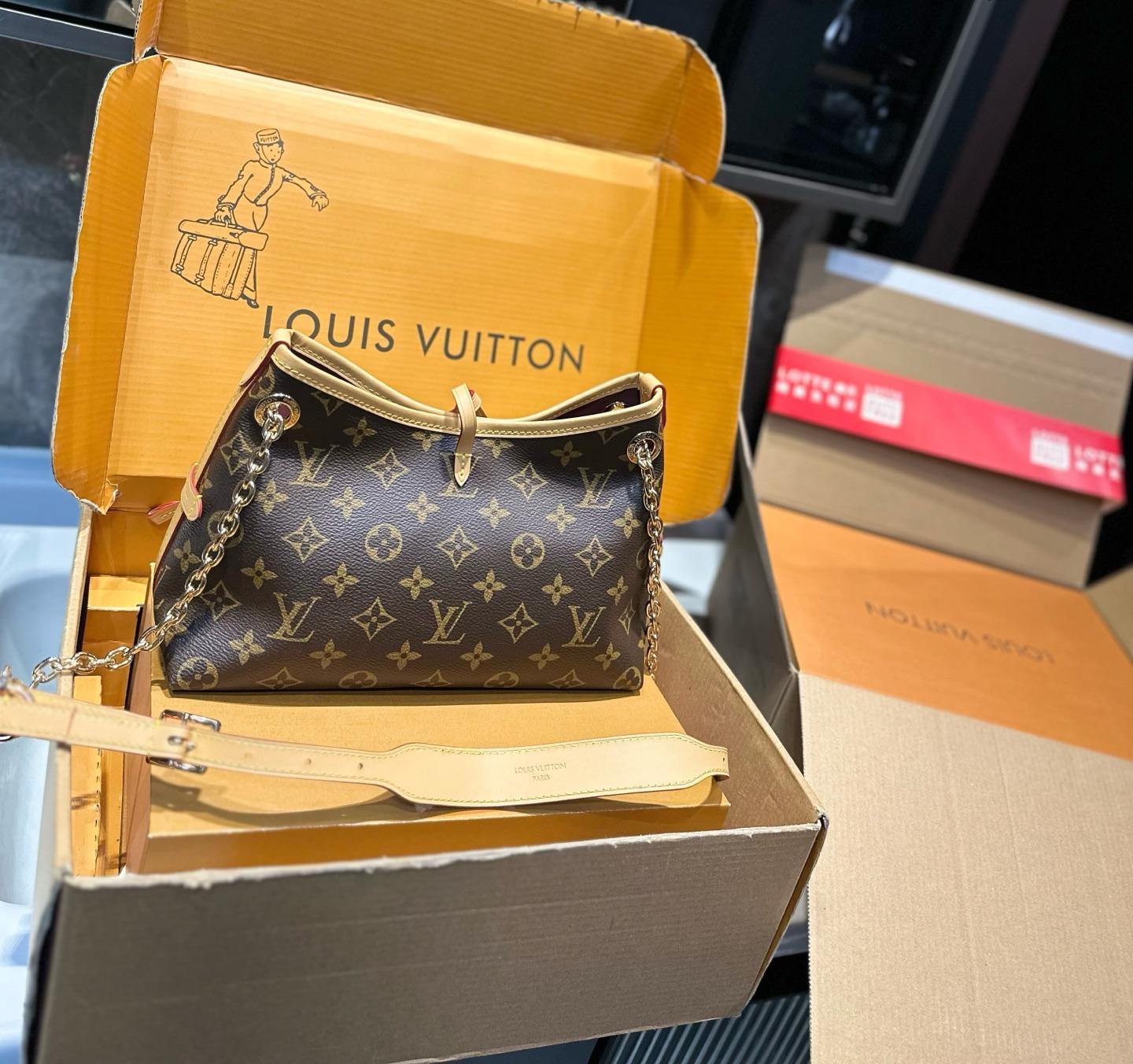 【ルイヴィトン】♢キャリーオール｜三色展開、優雅で存在感抜群♪最速発送中